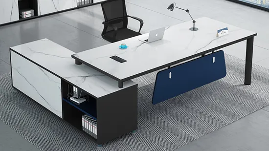 Office Furniture Office Desk Modern L Shaped Boss Director Executive Office Desk Wooden Executive Table