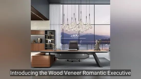 Stylish Wooden Veneer Rectangular Center Table for Modern Offices