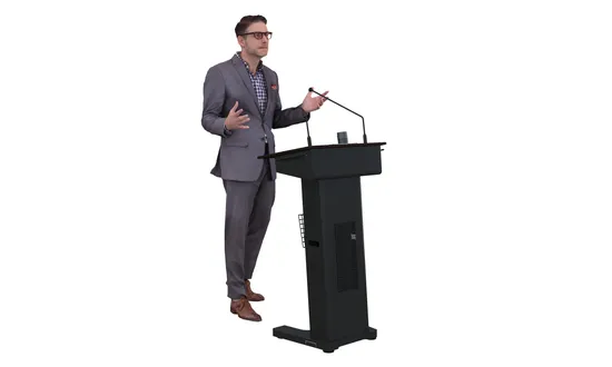 Church Chapel Auditorium Conference Hall Presentation Rostrum Digital Podium Lectern with 260W Built