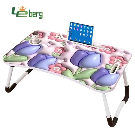Colorful Design Folding Bed Laptop Table 