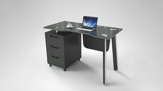 New Design Glass and Melamine Hom Office Bedroom Hotel Writing Desk Modern Table 
