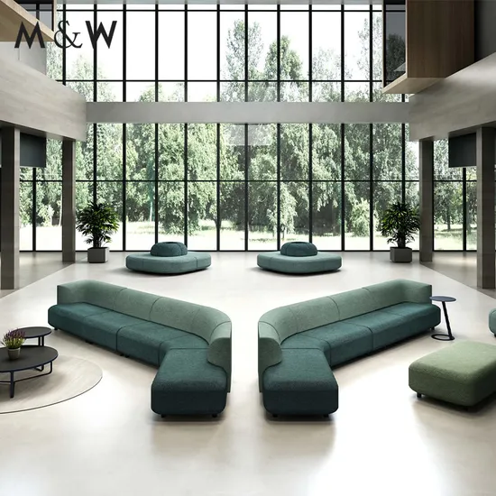 M&W Design Furniture Fabric Sofa Office Room Best Furniture Sofas Set From China Factory 