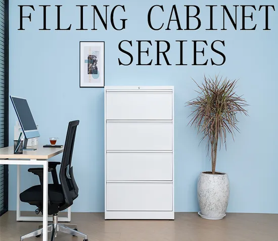 Office Furniture Steel 4 Drawer File Lateral Steel Metal Filing Cabinet 
