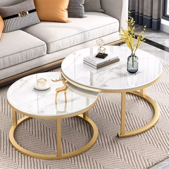 Cheap modern Furniture Nesting End Side Coffee Table