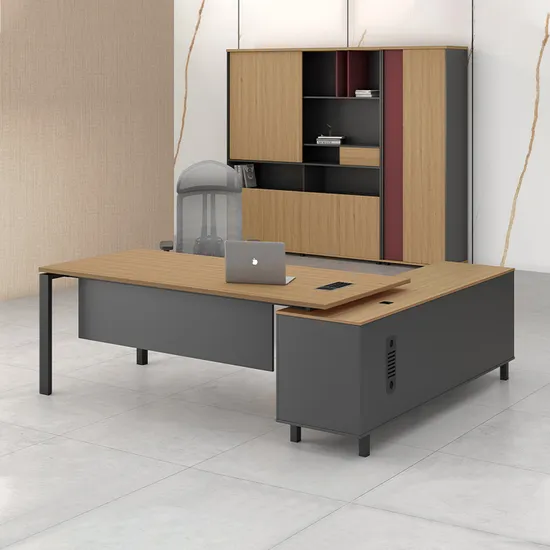 Made in China Cheap Lecong Furniture Chair Executive CEO Melamine Office Table 