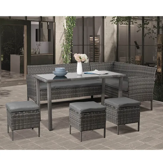 OEM/ODM 30 Years Manufacturer Outdoor Patio Furniture Rattan Garden Sofa with Waterproof Cushion for Home/Hotel/Office/Living Room 