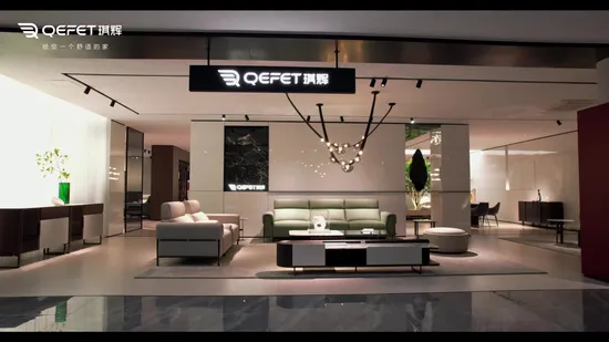 Modern Home Furniture Living Room Hotel Office Orange Electric Leather Functional Sofa Factory Price 