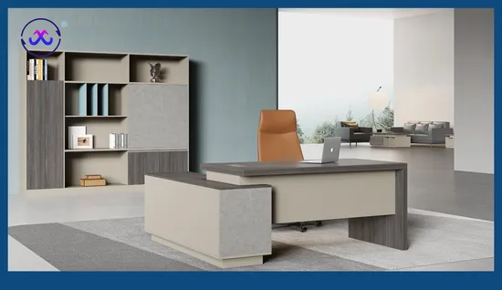 Luxury Made Office Table Furniture Wood Table Modular Office Desk Furniture Modern CEO Boss Executive Desk 