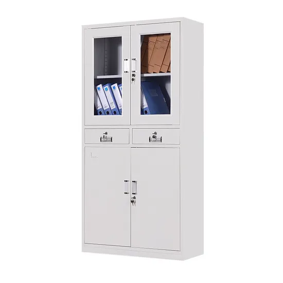 Office Furniture Metal File Cabinet 1.8 Meters Adjustable Floors with 2 Drawers 