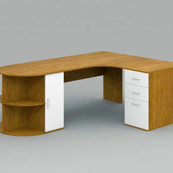 Latest Luxury Boss Manager Executive Desk I Shaped Simple Office Table Design 