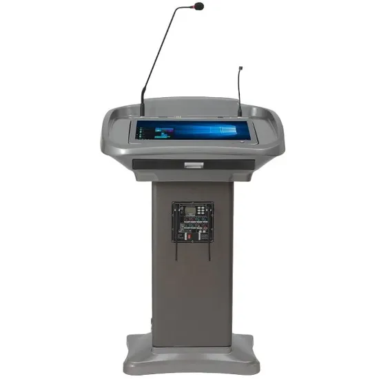 Audio Lectern Inbuilt Amplifier&Speaker; Integrated Digital Podium; School&Conference Education Equipment 