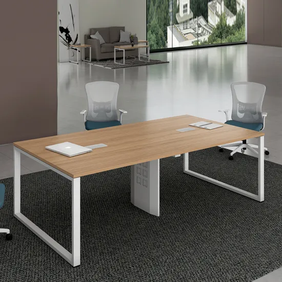 Square Small Aluminum Metal Leg Frame Boss Room Office Chatting Coffee Meeting Conference Desk Table 