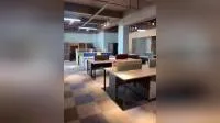 New Design Wood Boss Office Desk Metal Leg Office Table 